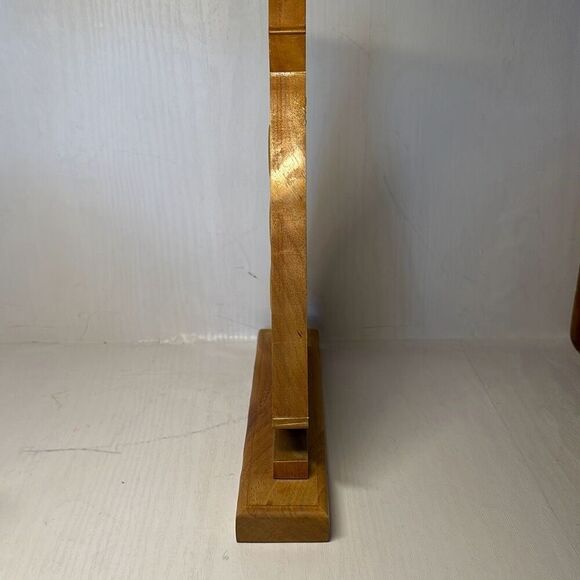 Wooden Cut Sailboat Ship Mantel Clock Temperature Hygrometer 11” - Picture 5 of 6